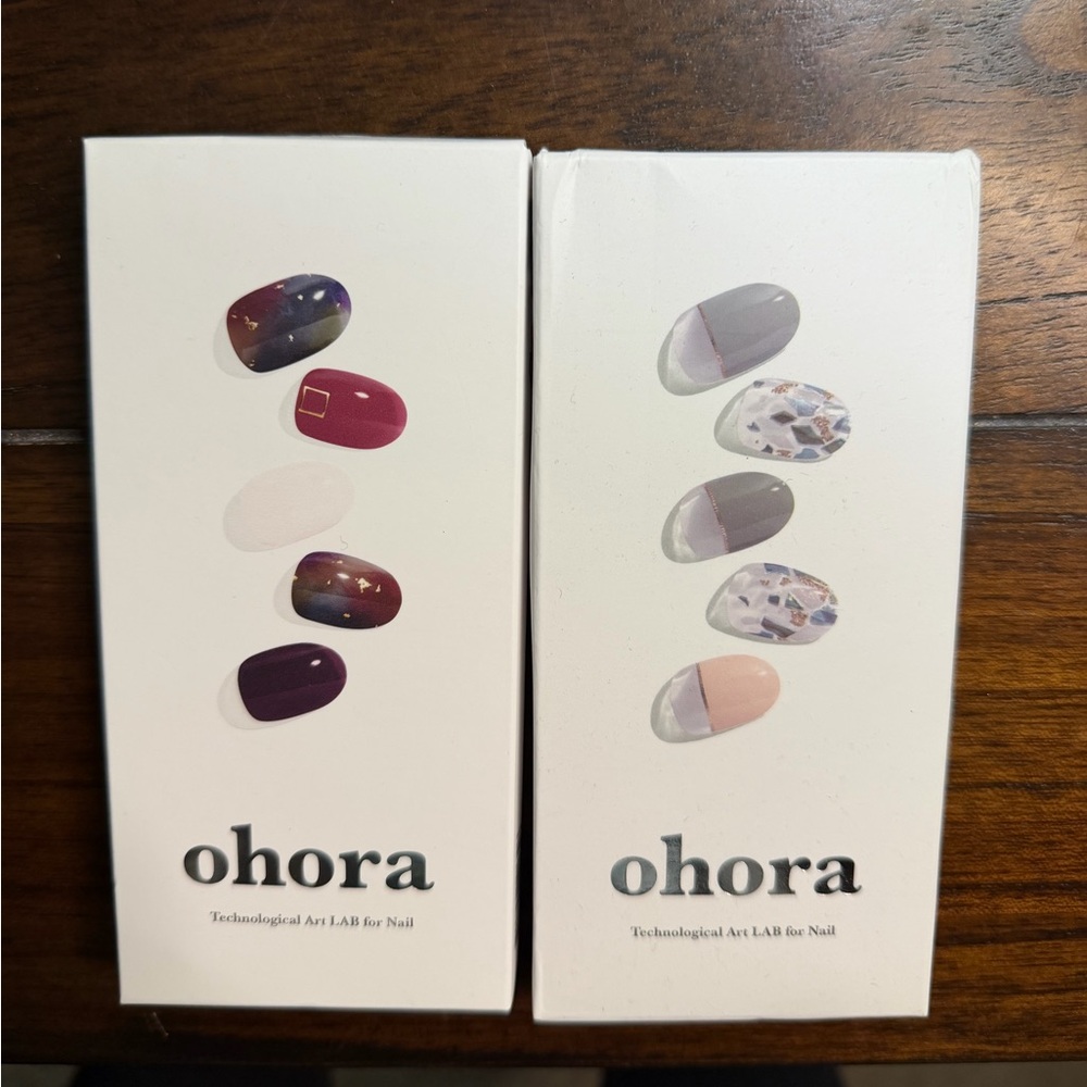 ohora Women’s Press-On Nail Sets – Purple & Pink Designs